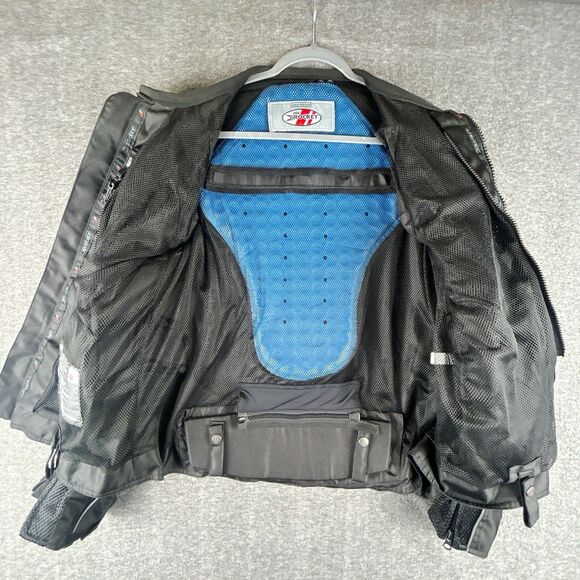 JOE ROCKET Phoenix Mesh Moto Jacket Mens Sz XL Lightweight Textile Back Plate - Picture 6 of 15